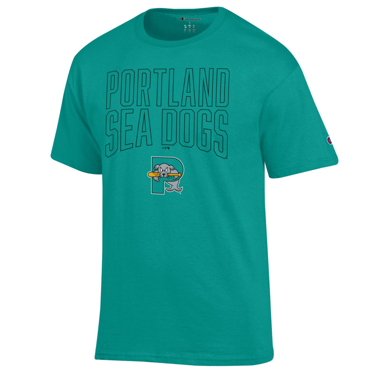 Portland Sea Dogs Champion Teal T-Shirt