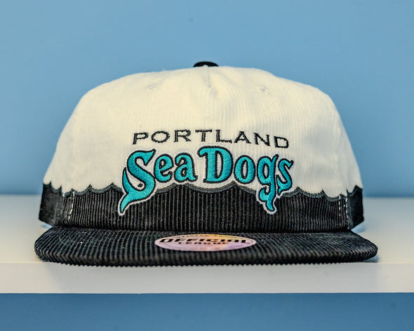 Portland Sea Dogs Official League Retro Wave Cord Adjustable Hat