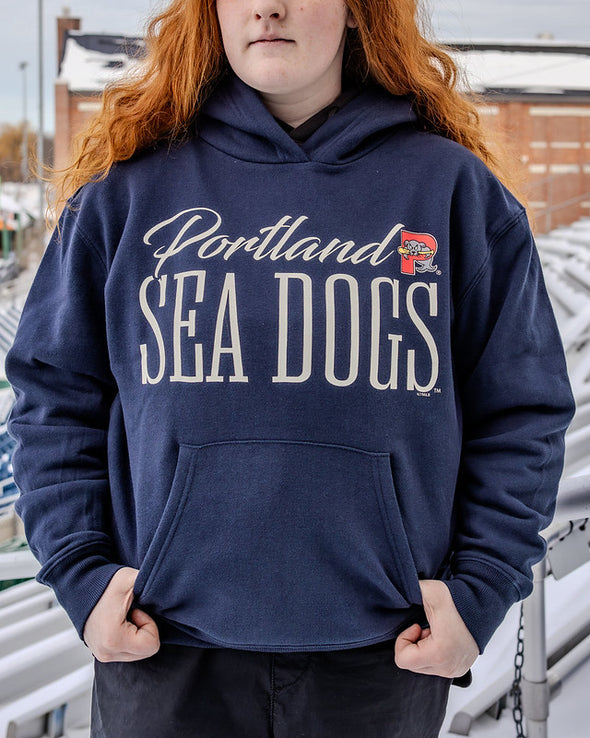 Portland Sea Dogs 47 Brand Atlas Blue Women's Naomi Hoodie