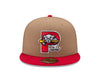 Khaki and Red Sea Dogs 59Fifty New Era Hat