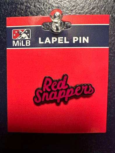 Red Snapper Wordmark Alternate Logo Lapel Pin