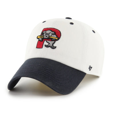 White Diamond Double Header Sea Dogs Clean Up Adjustable Hat