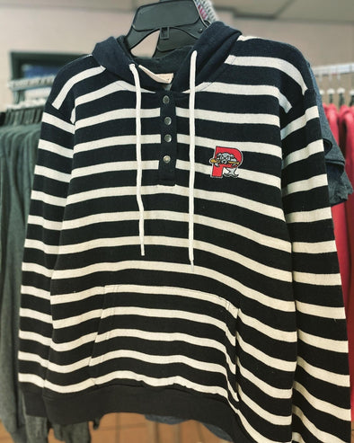 Ladies Striped Henley
