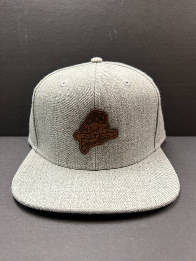 Sea Dogs Leather Patch Snapback Hat