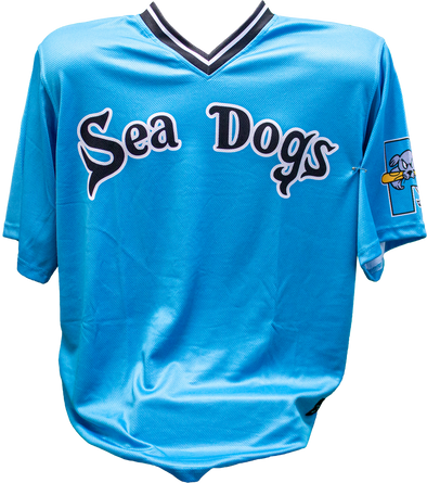 #22 Game Used Portland Sea Dogs Gray Road Jersey Red Sox