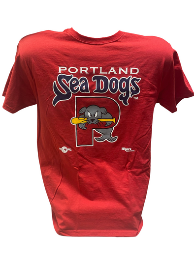 Sea Dogs Logo Short Sleeve Tee - Red